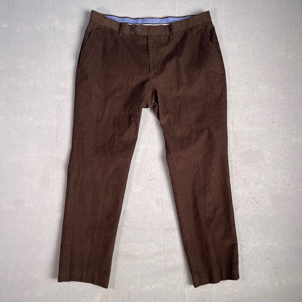Tommy Hilfiger Corduroy‎ Pants Brown Straight Leg Casual Mens 38x30